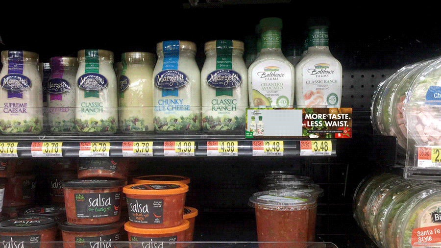 Grocery Store Signs Motion Display